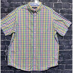 Cremieux Collection Mens XL Plaid Shirt Casual Button Down Multicolor